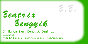 beatrix bengyik business card